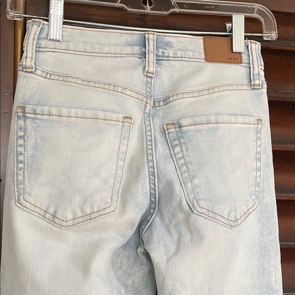 Aeropostale Light Wash Flare Jeans Size 000 - Picture 5 of 9